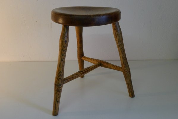 Antique Workshop Stool in Ash and Maple-VRE-832644