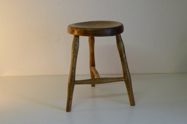 Antique Workshop Stool in Ash and Maple-VRE-832644