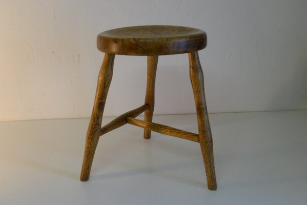 Antique Workshop Stool in Ash and Maple-VRE-832644