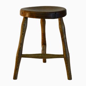 Antique Workshop Stool in Ash and Maple-VRE-832644