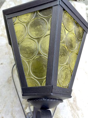 Antique Wrought Iron Lantern Wall Light-ZFY-1789285