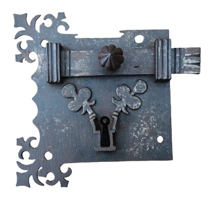 Antique Wrought Iron Lock-RIK-1812241