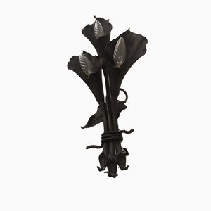 Antique Wrought Iron Sconce-YVY-689292