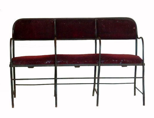 Antique Wrought Iron Theatre Sofa-GKB-837302