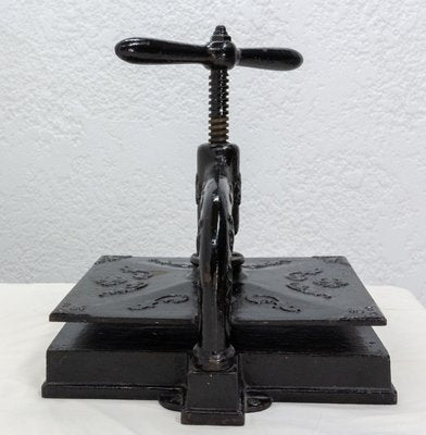 Antique Wrought Iron Workshop Book Press, France, 1850s-RIU-1361454