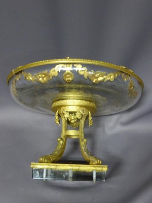 Antique XIX Crystal and Bronze Cup-WSV-605220