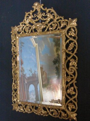 Antique XIX Gilded Mirror-WSV-605133