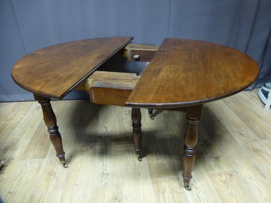 Antique XIX Mahogany Extendable Table-WSV-605313