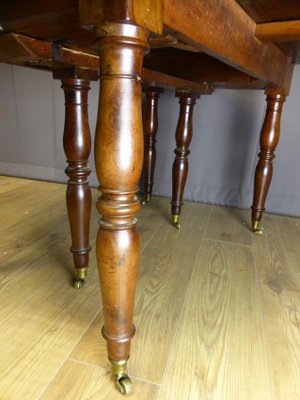 Antique XIX Mahogany Extendable Table-WSV-605313