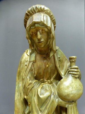 Antique XIX Saint Martha Statue-WSV-605282