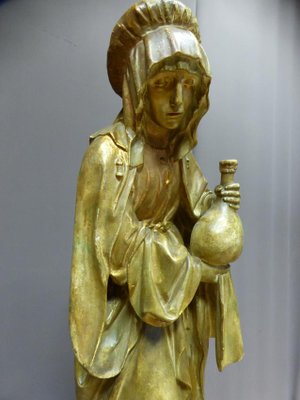 Antique XIX Saint Martha Statue-WSV-605282