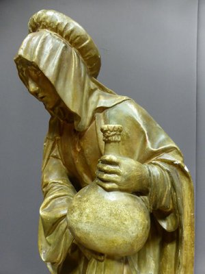 Antique XIX Saint Martha Statue-WSV-605282