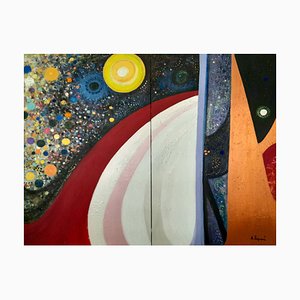 Antonella Lagana, Piombino Future, 2022, Acrylic Diptych-CHG-1351584