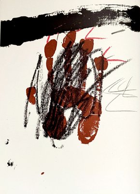 Antoni Tàpies, La Clau del Foc, 1973, Original Lithograph-KHH-1253692