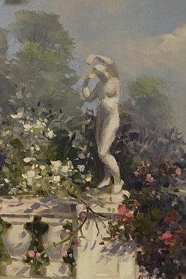 Antonio Celli, Giardino italiano, Italy, Oil on Canvas-VHF-1049413