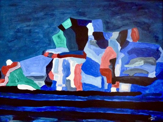 Antonio Chaves, Guggenheim Night, 2004, Acrylic on Canvas-NKY-1407886