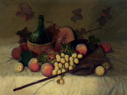 Antonio Cianelli, Still Life, Early 1990s, Oil on Canvas-VHF-1179320