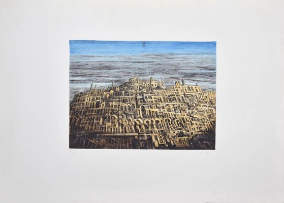 Antonio De Totero, The City, Etching, Late 20th Century-ZCI-871479