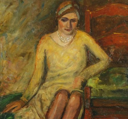 Antonio Feltrinelli, Lady, Oil on Canvas, 1930s-ZCI-1769961