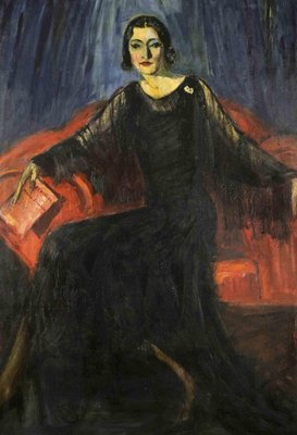 Antonio Feltrinelli, Noble Woman, Oil Painting, 1930s-ZCI-1769931