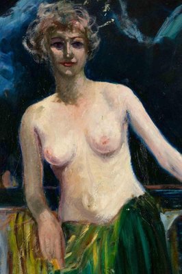 Antonio Feltrinelli, Nude Model, Painting, 1930s-ZCI-1775695