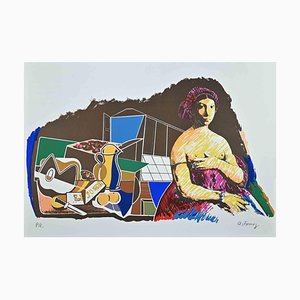 Antonio Fomez, La Fornarina, Original Lithograph, Mid 20th-Century-ZCI-1261074