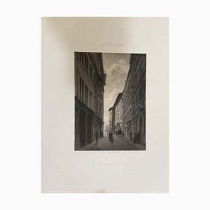 Antonio Fontanesi, From Street to Hotel De Ville, Lithograph, 19th Century-ZCI-795644