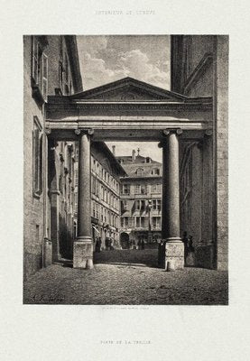 Antonio Fontanesi, Porte de la Treille, Lithograph, 1854-ZCI-1760485