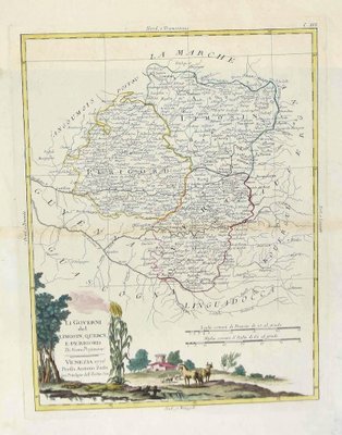 Antonio Zatta - Map of Lymosin-Perigord-Quercye - Original Etching - 1776-ZCI-839404