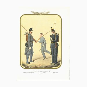 Antonio Zezon, Fourth Royal Guard Shooters Battalion, Original Lithograph, 1856-ZCI-926204