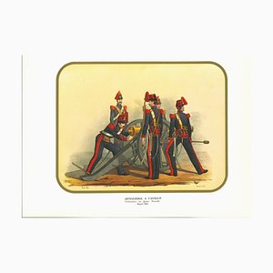 Antonio Zezon, Horse Artillery, Original Lithograph, 1853-ZCI-919272