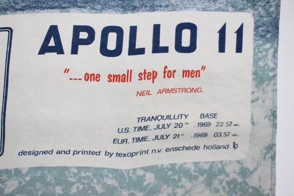 Apollo 11 First on the Moon Texoprint Cloth, 1970-TZ-1441668