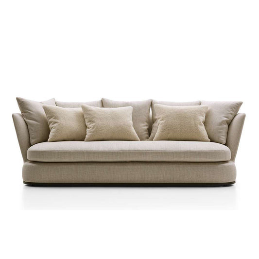 Apollo -3 Seater Fabric Sofa (Dimension -W243 x D108 x H87 CM / Thread Color- / Upholstery Material -Fabric Bellano)