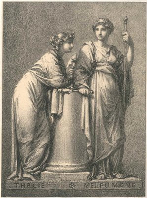 Apollon et les Muses - Original Lithograph after Prud'hon by J. Boilly 1851-ZCI-754881