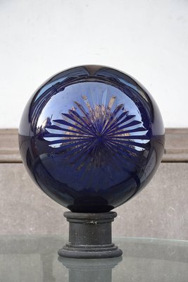 Apothecary Ball in Cobalt Blue Cut Crystal-FGA-923556