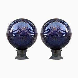 Apothecary Ball in Cobalt Blue Cut Crystal-FGA-923556