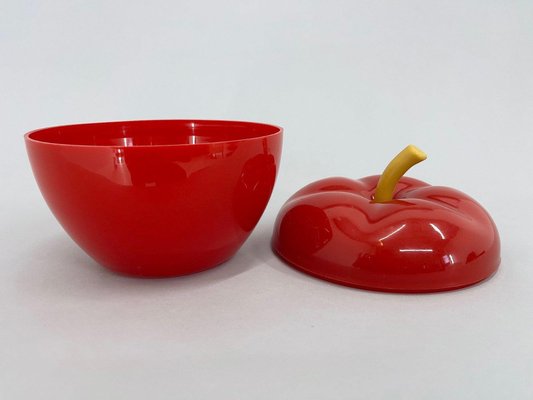 Apple Shape Plastic Box, Czechoslovakia, 1970s-TZ-1418933