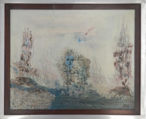 Aquarius by Aubeuf, 1974, Oil on Canvas, Framed-ARU-1065772