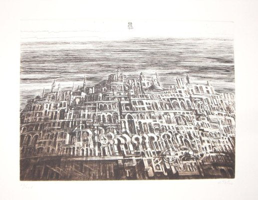 Arab City - Original Etching by Antonio de Totero - 1980 ca. 1980-ZCI-758689