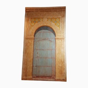 Arabic Door Painting, Oil on Canvas-TCS-1233779