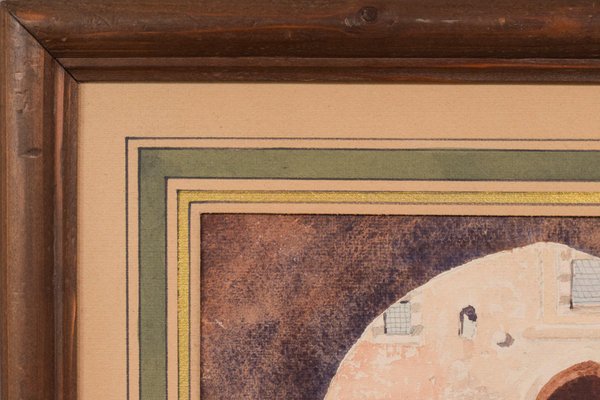 Arabic Scene, 20th-Century, Watercolour on Paper, Framed-AOI-1106714