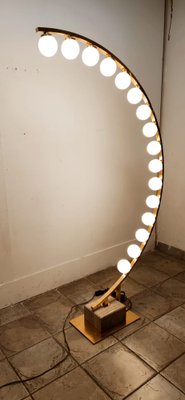 Arch Brass Floor Lamp with 16 Lights-QLH-1122081