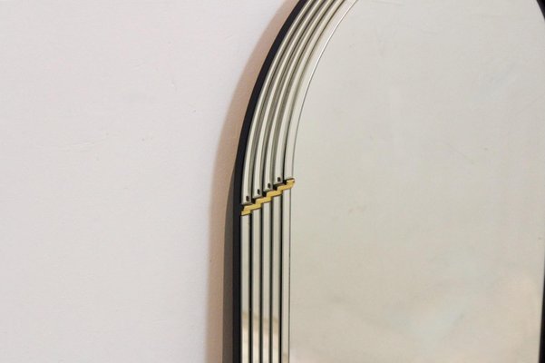 Arch Layered Mirror with Brass Accents by Deknudt Belgium-MO-1795068