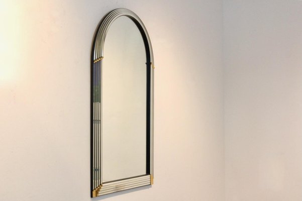 Arch Layered Mirror with Brass Accents by Deknudt Belgium-MO-1795068