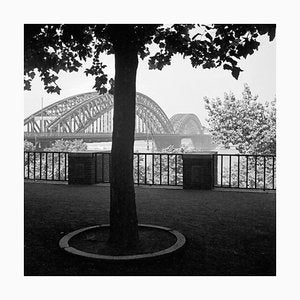 Arched Bridge Across the River Rhine at Duesseldorf, Germany 1937-DYV-995289