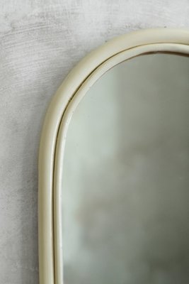 Arched Wall Mirror in Ivory-Lacquered Bamboo, 1970-MNF-2015970