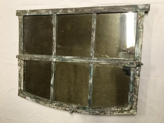 Arched Window Mirror in a Metal Frame-WQQ-1259378