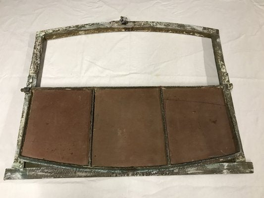 Arched Window Mirror in a Metal Frame-WQQ-1259378