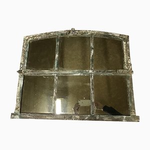 Arched Window Mirror in a Metal Frame-WQQ-1259378