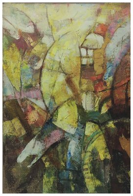 Archer - Abstract Painting, Oil on Canvas - Alfonso Pragliola - Italy-YUW-912418